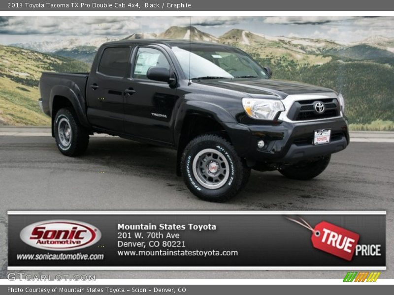 Black / Graphite 2013 Toyota Tacoma TX Pro Double Cab 4x4