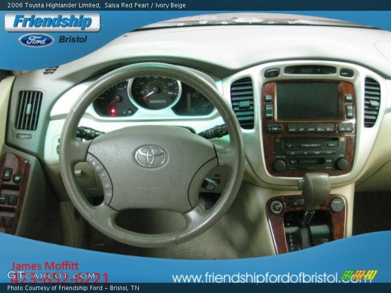 Salsa Red Pearl / Ivory Beige 2006 Toyota Highlander Limited