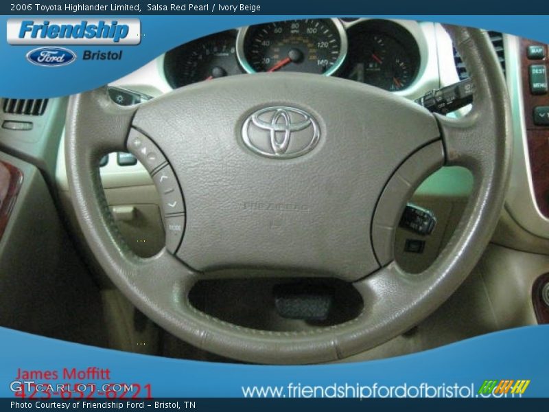 Salsa Red Pearl / Ivory Beige 2006 Toyota Highlander Limited
