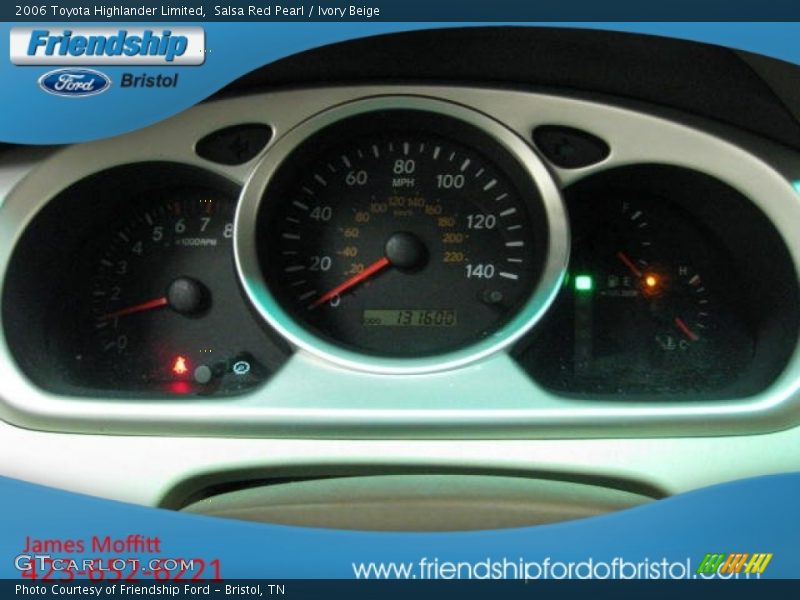 Salsa Red Pearl / Ivory Beige 2006 Toyota Highlander Limited