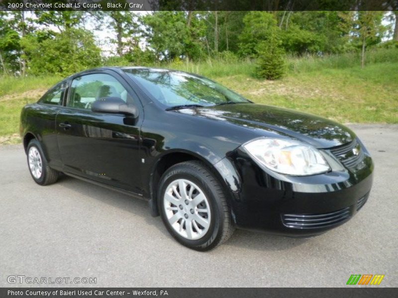 Black / Gray 2009 Chevrolet Cobalt LS Coupe