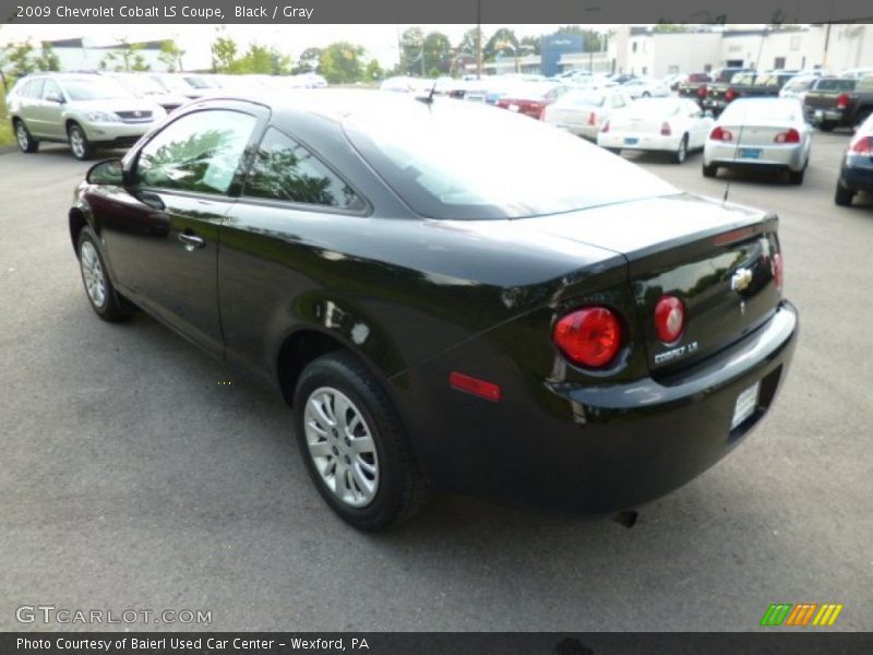 Black / Gray 2009 Chevrolet Cobalt LS Coupe