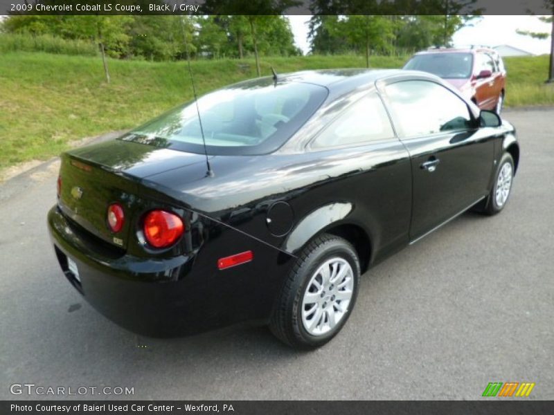 Black / Gray 2009 Chevrolet Cobalt LS Coupe