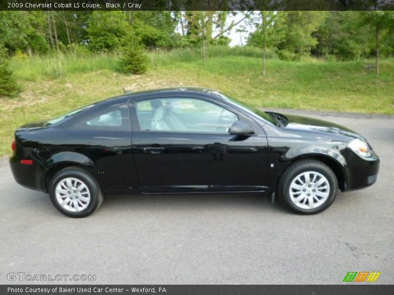 Black / Gray 2009 Chevrolet Cobalt LS Coupe