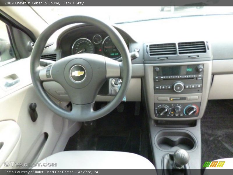 Black / Gray 2009 Chevrolet Cobalt LS Coupe