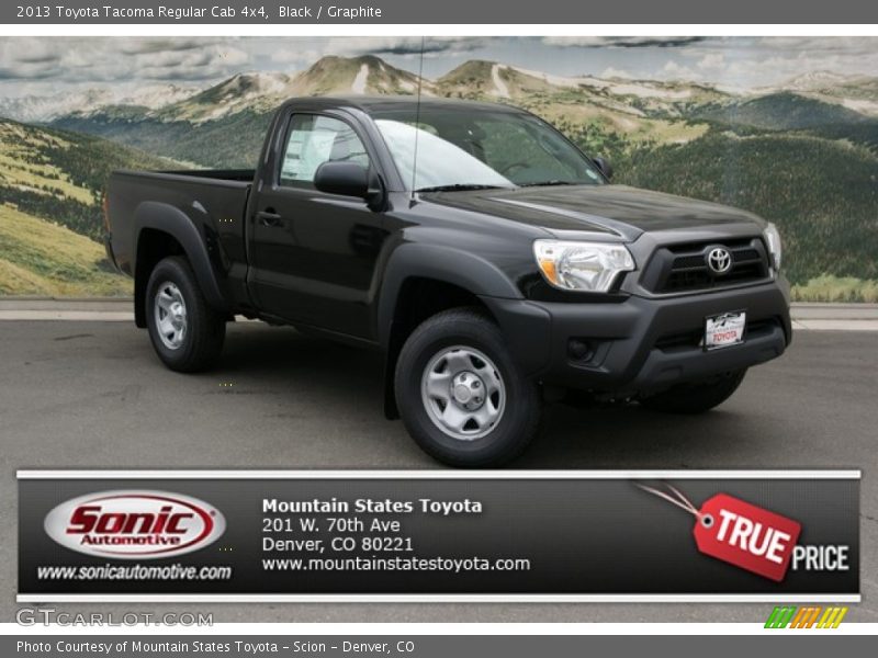 Black / Graphite 2013 Toyota Tacoma Regular Cab 4x4