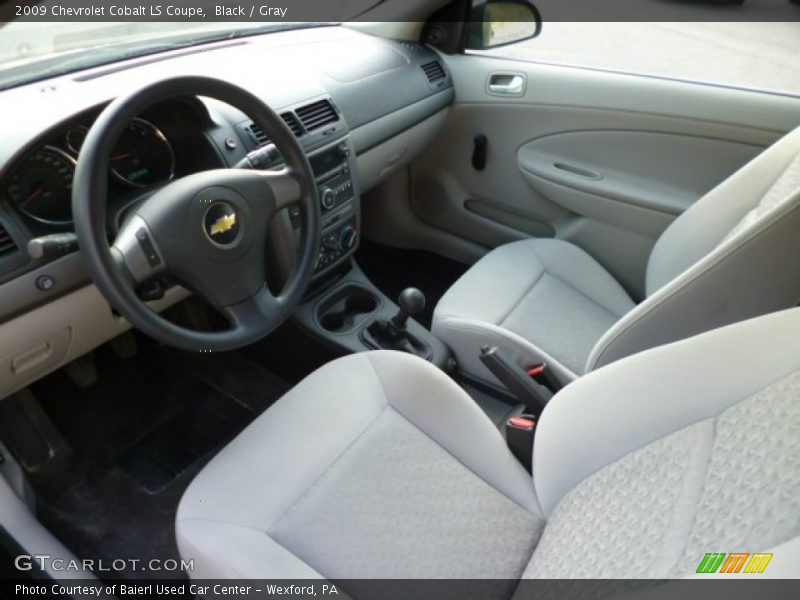 Black / Gray 2009 Chevrolet Cobalt LS Coupe