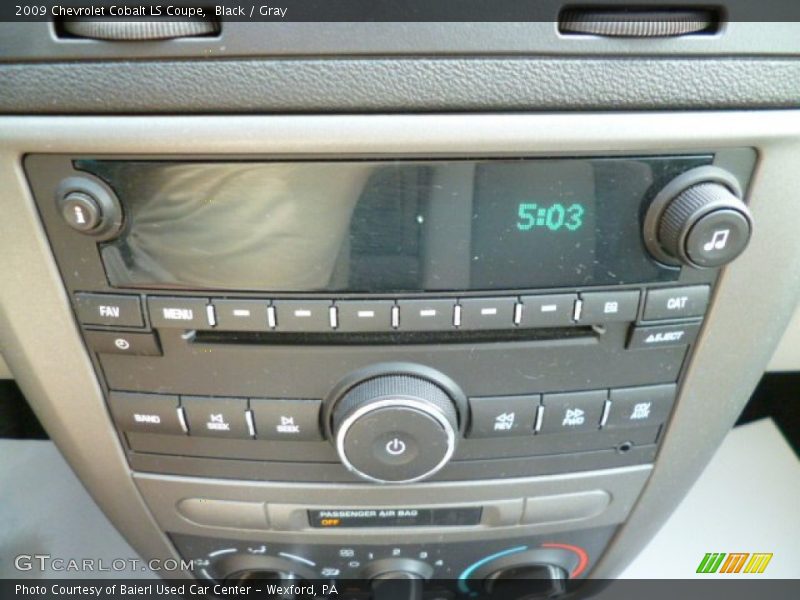 Black / Gray 2009 Chevrolet Cobalt LS Coupe