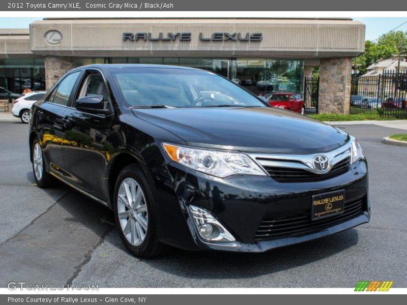 Cosmic Gray Mica / Black/Ash 2012 Toyota Camry XLE
