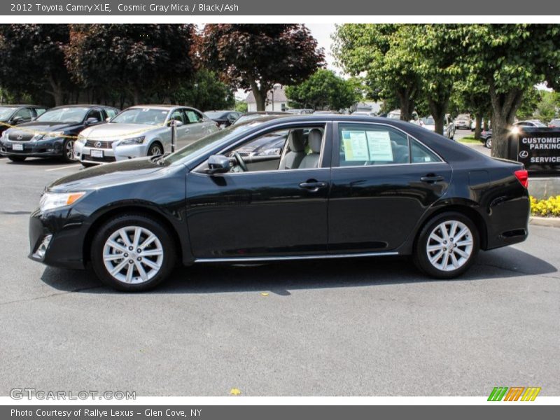 Cosmic Gray Mica / Black/Ash 2012 Toyota Camry XLE