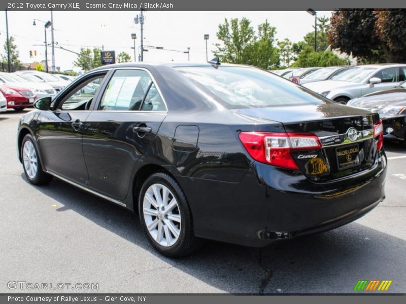 Cosmic Gray Mica / Black/Ash 2012 Toyota Camry XLE