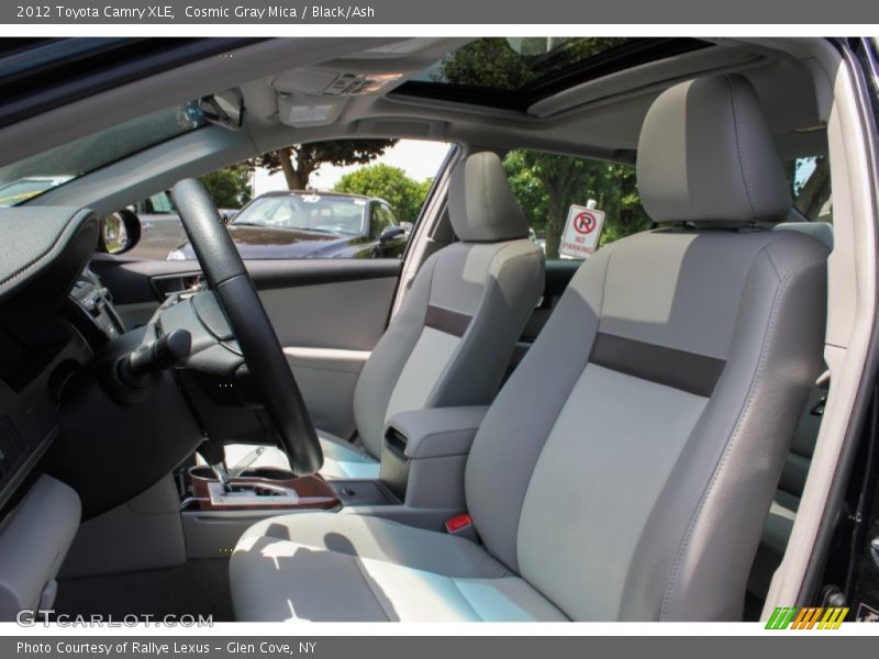 Cosmic Gray Mica / Black/Ash 2012 Toyota Camry XLE