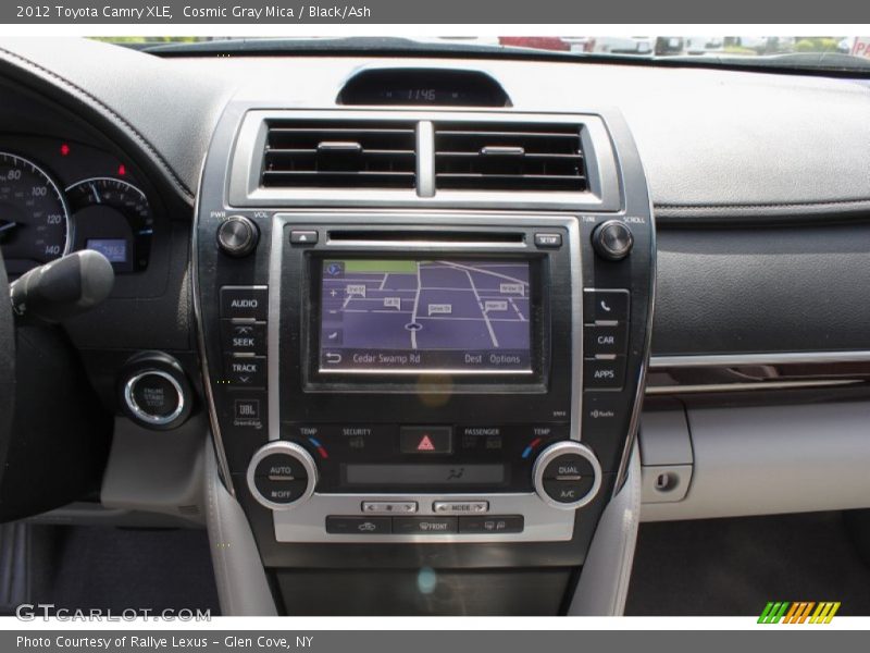 Cosmic Gray Mica / Black/Ash 2012 Toyota Camry XLE