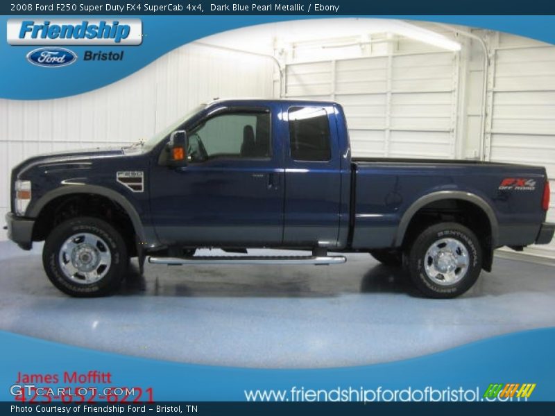 Dark Blue Pearl Metallic / Ebony 2008 Ford F250 Super Duty FX4 SuperCab 4x4
