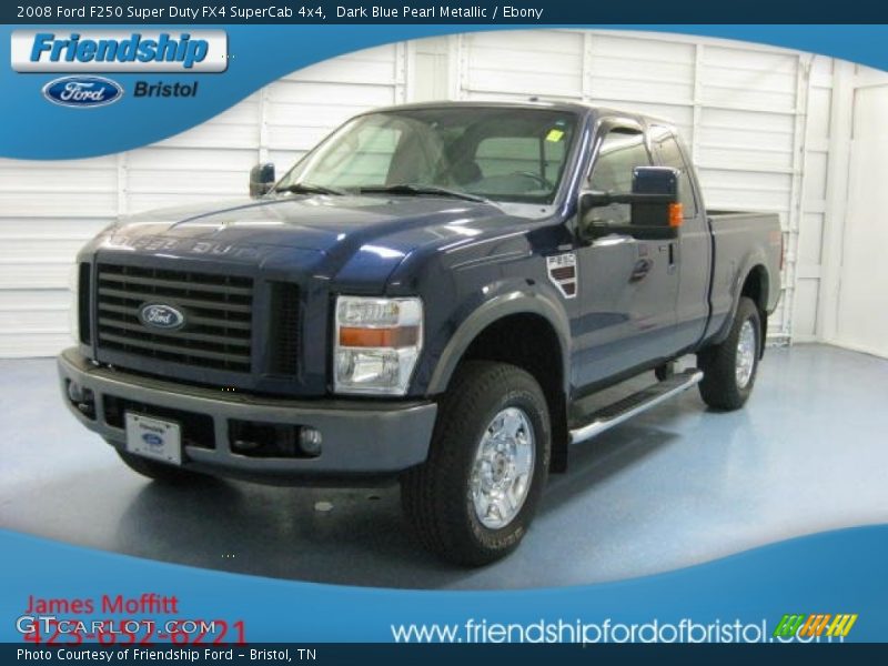 Dark Blue Pearl Metallic / Ebony 2008 Ford F250 Super Duty FX4 SuperCab 4x4