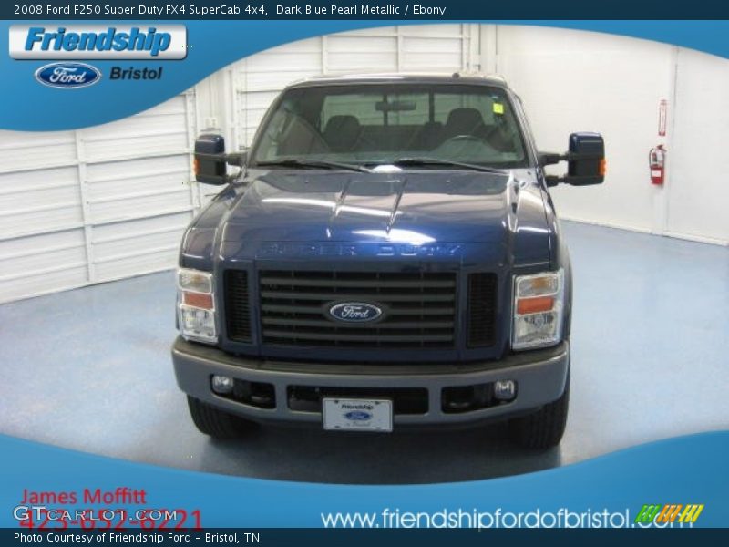 Dark Blue Pearl Metallic / Ebony 2008 Ford F250 Super Duty FX4 SuperCab 4x4
