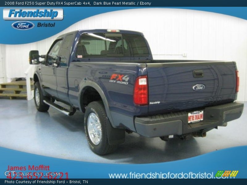 Dark Blue Pearl Metallic / Ebony 2008 Ford F250 Super Duty FX4 SuperCab 4x4