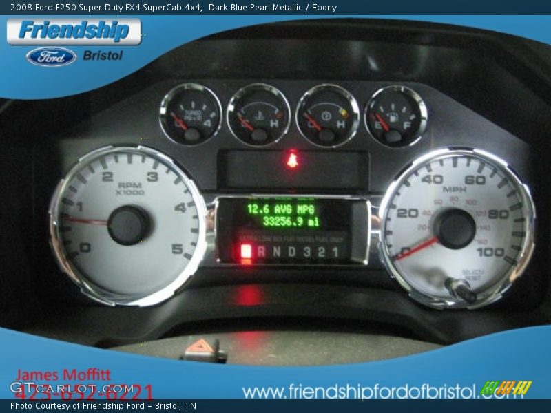 Dark Blue Pearl Metallic / Ebony 2008 Ford F250 Super Duty FX4 SuperCab 4x4