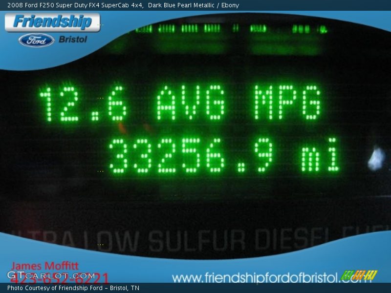 Dark Blue Pearl Metallic / Ebony 2008 Ford F250 Super Duty FX4 SuperCab 4x4