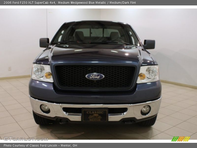 Medium Wedgewood Blue Metallic / Medium/Dark Flint 2006 Ford F150 XLT SuperCab 4x4