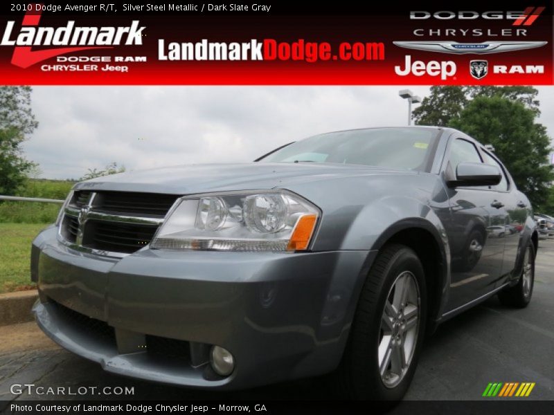 Silver Steel Metallic / Dark Slate Gray 2010 Dodge Avenger R/T