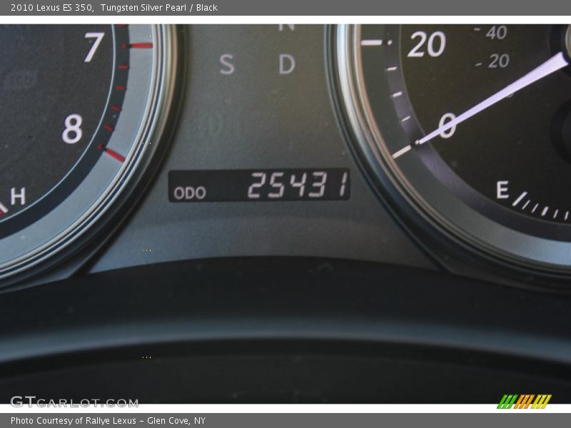 Tungsten Silver Pearl / Black 2010 Lexus ES 350