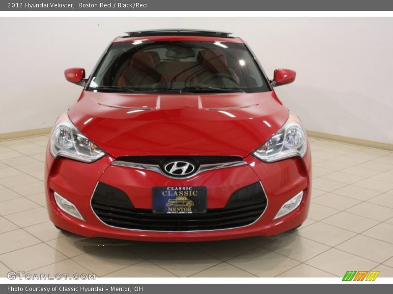Boston Red / Black/Red 2012 Hyundai Veloster