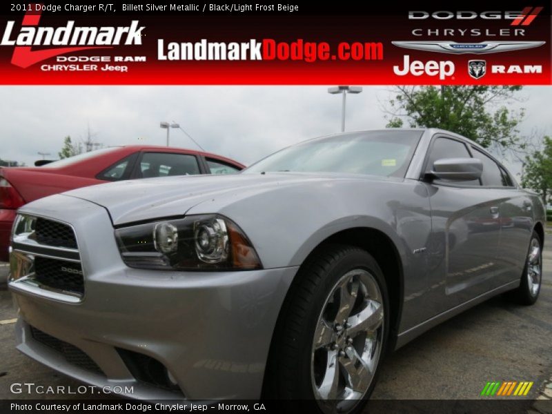 Billett Silver Metallic / Black/Light Frost Beige 2011 Dodge Charger R/T