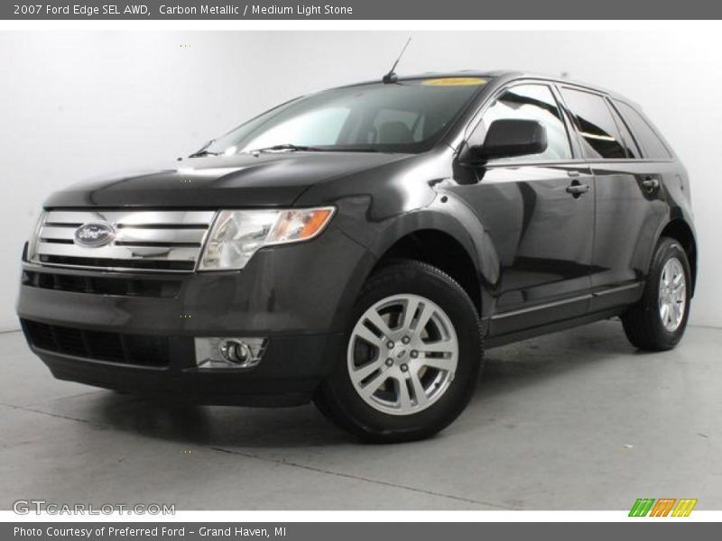 Carbon Metallic / Medium Light Stone 2007 Ford Edge SEL AWD