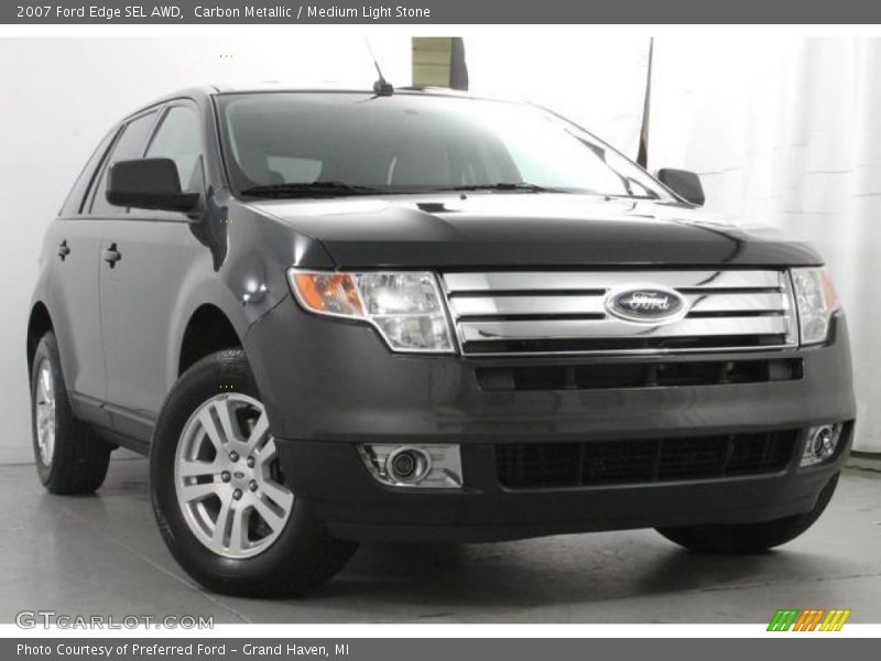 Carbon Metallic / Medium Light Stone 2007 Ford Edge SEL AWD
