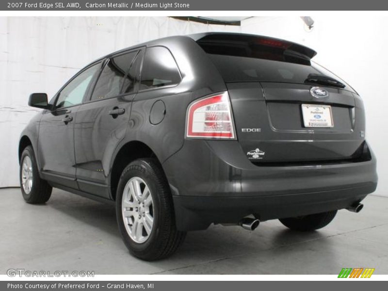 Carbon Metallic / Medium Light Stone 2007 Ford Edge SEL AWD