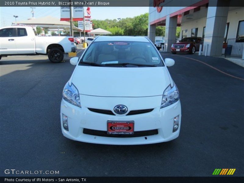 Blizzard White Pearl / Bisque 2010 Toyota Prius Hybrid IV