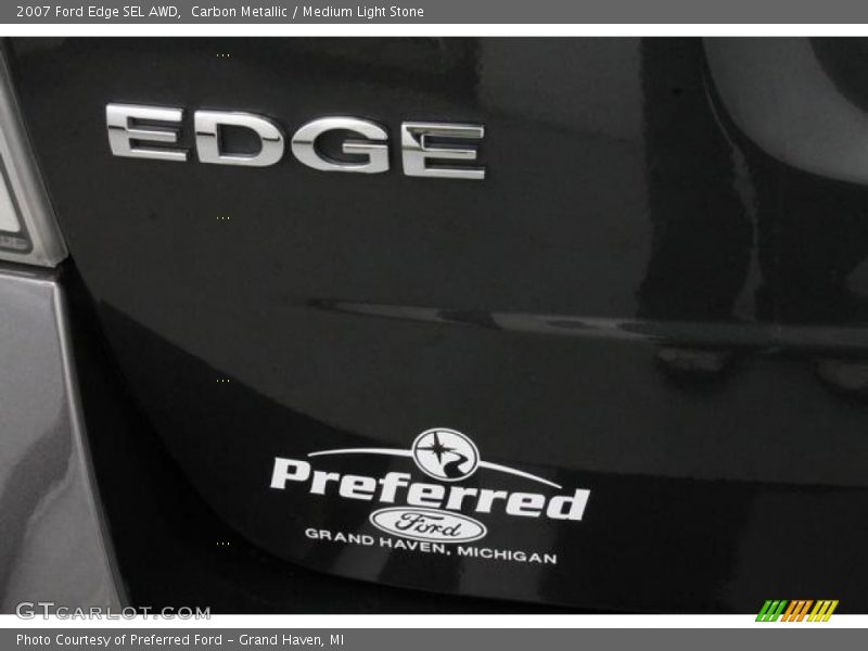 Carbon Metallic / Medium Light Stone 2007 Ford Edge SEL AWD