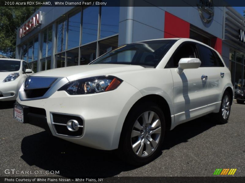 White Diamond Pearl / Ebony 2010 Acura RDX SH-AWD