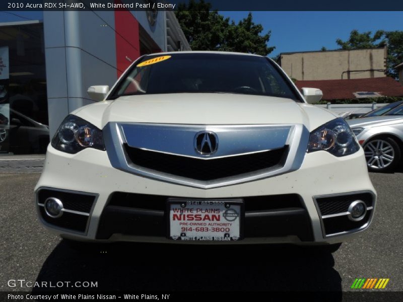 White Diamond Pearl / Ebony 2010 Acura RDX SH-AWD