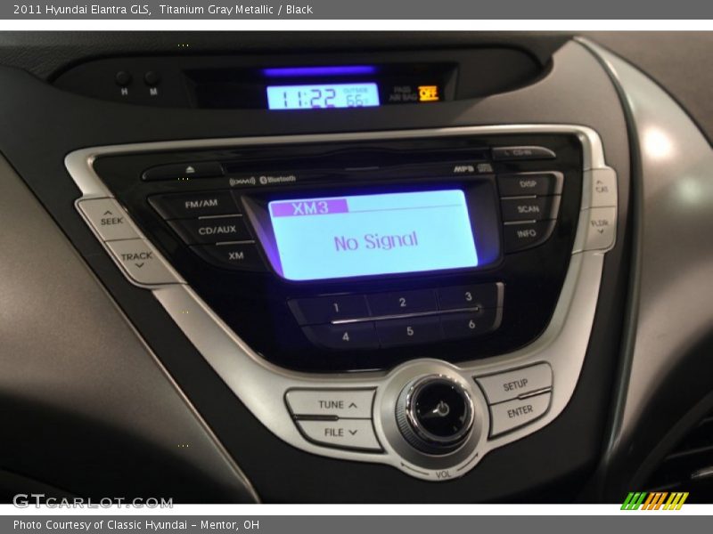 Titanium Gray Metallic / Black 2011 Hyundai Elantra GLS