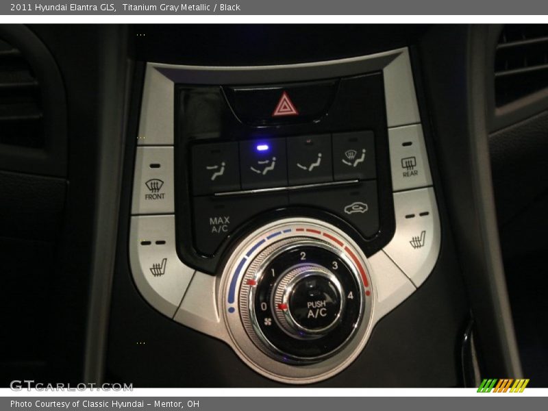Titanium Gray Metallic / Black 2011 Hyundai Elantra GLS