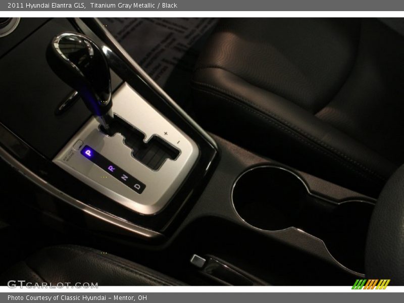 Titanium Gray Metallic / Black 2011 Hyundai Elantra GLS