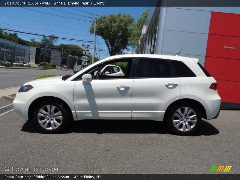 White Diamond Pearl / Ebony 2010 Acura RDX SH-AWD