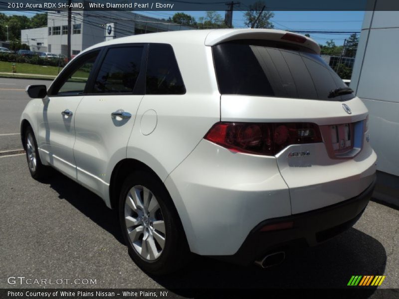 White Diamond Pearl / Ebony 2010 Acura RDX SH-AWD