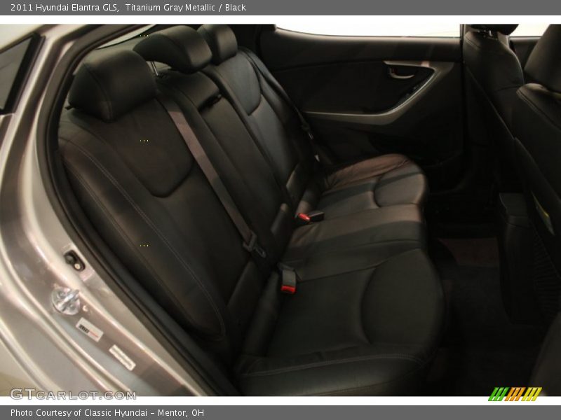Titanium Gray Metallic / Black 2011 Hyundai Elantra GLS