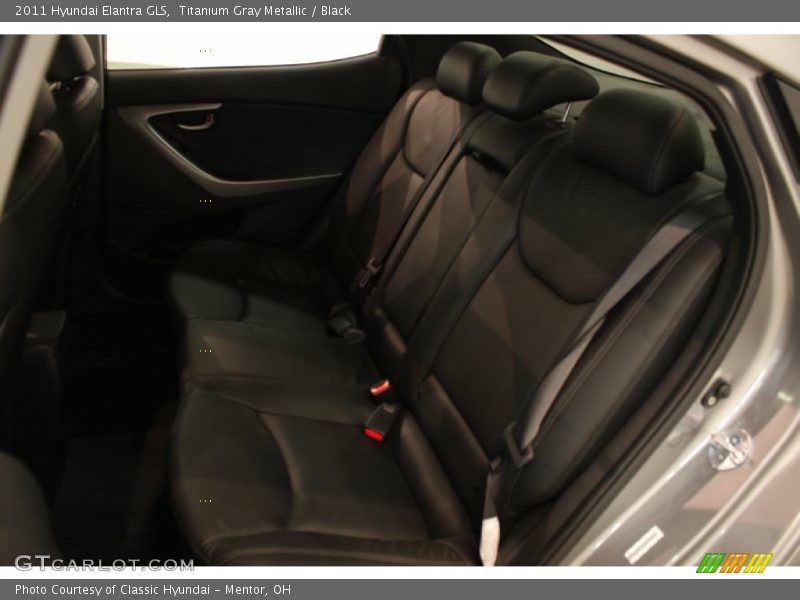 Titanium Gray Metallic / Black 2011 Hyundai Elantra GLS