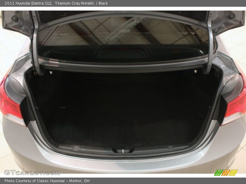 Titanium Gray Metallic / Black 2011 Hyundai Elantra GLS