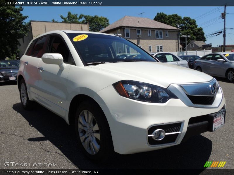 White Diamond Pearl / Ebony 2010 Acura RDX SH-AWD