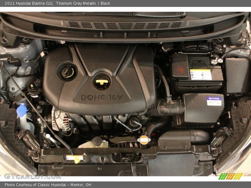 Titanium Gray Metallic / Black 2011 Hyundai Elantra GLS