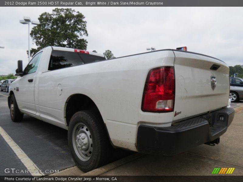 Bright White / Dark Slate/Medium Graystone 2012 Dodge Ram 2500 HD ST Regular Cab