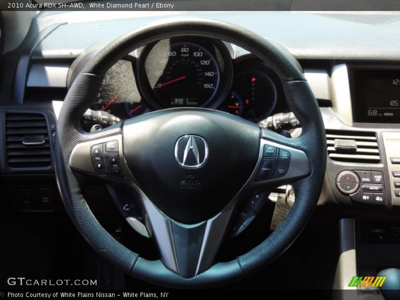 White Diamond Pearl / Ebony 2010 Acura RDX SH-AWD