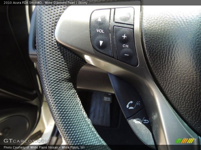 White Diamond Pearl / Ebony 2010 Acura RDX SH-AWD
