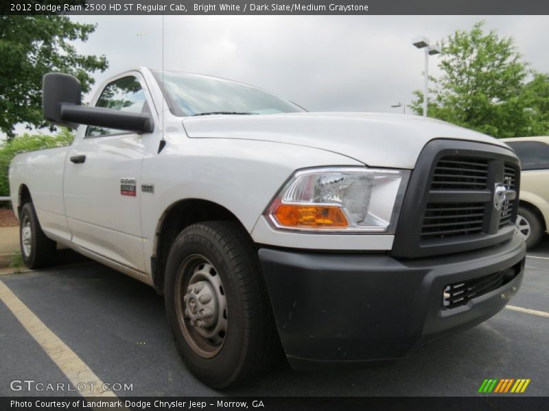 Bright White / Dark Slate/Medium Graystone 2012 Dodge Ram 2500 HD ST Regular Cab