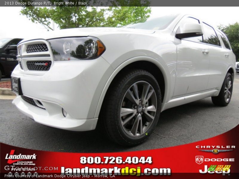 Bright White / Black 2013 Dodge Durango R/T